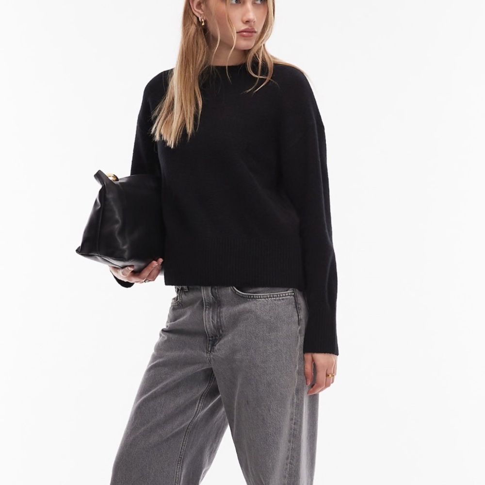 & Other Stories Paris Atelier Crew Neck Sweater | Black | XS